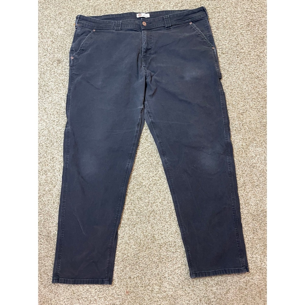 Dickies Carpenter Pants Faded Black Utility Workwear Skater Goth FDW270RBK 42x29